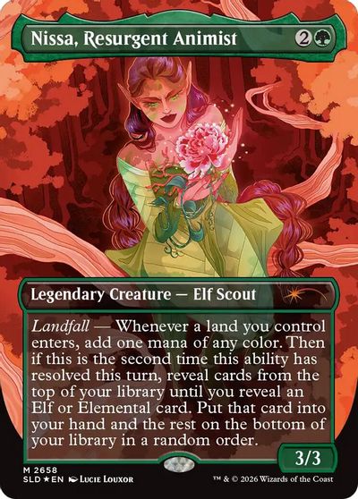 Nissa, Resurgent Animist card art