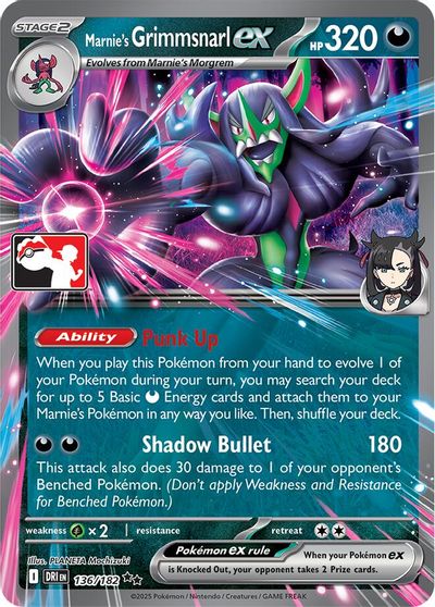 Marnie's Grimmsnarl ex - 136/182 card art
