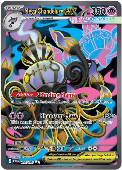 Mega Chandelure ex - 099/084 card art