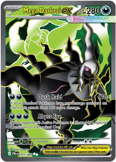 Mega Darkrai ex - 101/084 card art