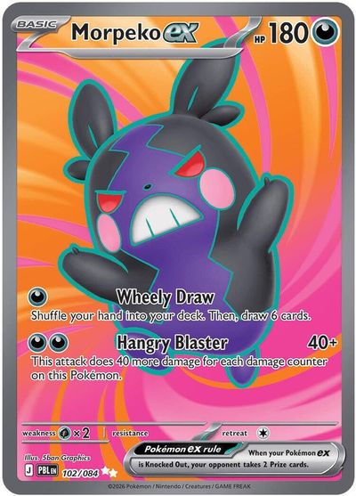 Morpeko ex - 102/084 card art
