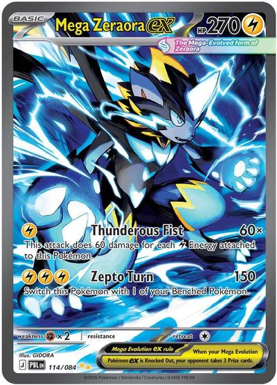 Mega Zeraora ex - 114/084 card art