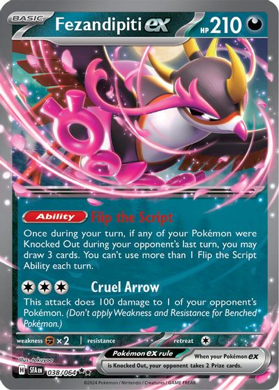 Fezandipiti ex - 038/064 (Starless Holo) card art