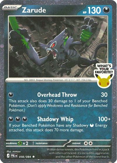 Zarude (What's Your Favorite Stamp) card art