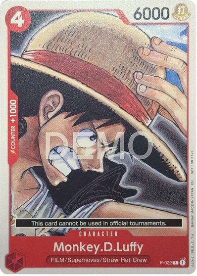 Monkey.D.Luffy - P-022 card art