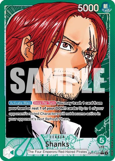 Shanks (020) (Alternate Art) card art