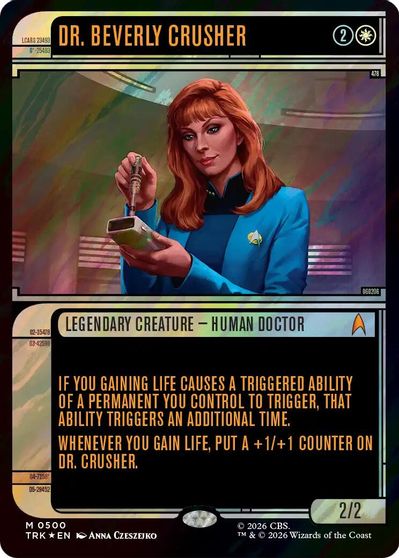 Dr. Beverly Crusher (Showcase) (Surge Foil) card art