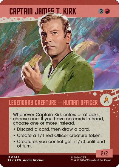 Captain James T. Kirk (Showcase) (Surge Foil) card art