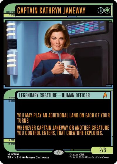 Captain Kathryn Janeway (Showcase) card art