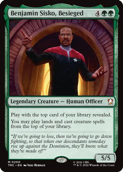 Benjamin Sisko, Besieged card art