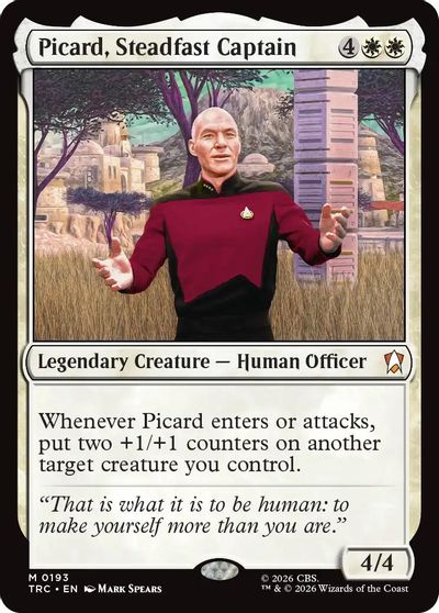 Picard, Steadfast Captain card art