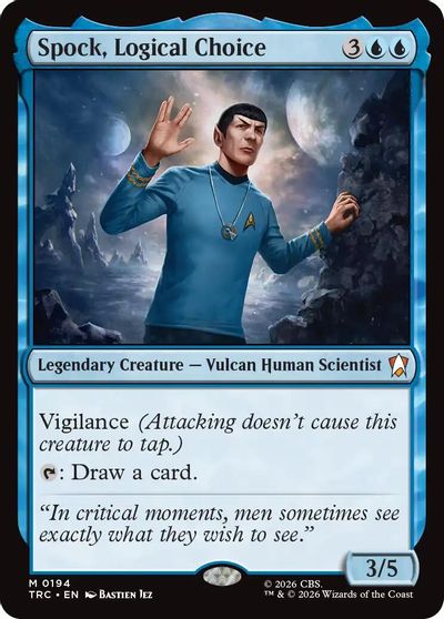 Spock, Logical Choice card art