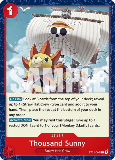 Thousand Sunny card art