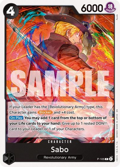 Sabo (P-105) card art