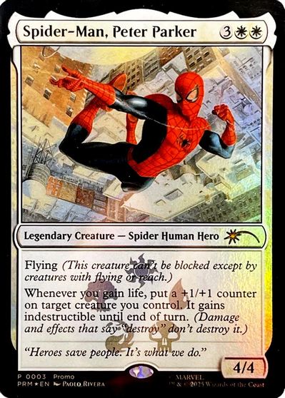 Spider-Man, Peter Parker card art