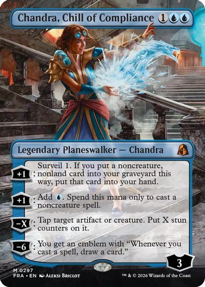 Chandra, Chill of Compliance (Borderless) card art