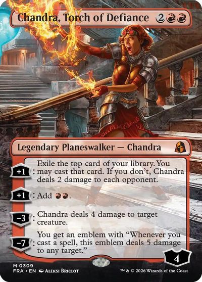 Chandra, Torch of Defiance (Borderless) card art