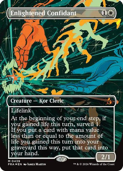 Enlightened Confidant (Borderless) (0439) card art