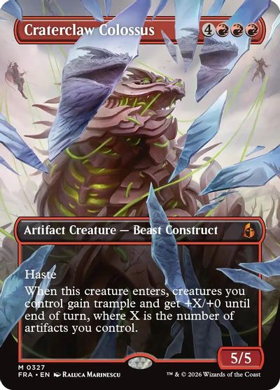 Craterclaw Colossus (Borderless) (0327) card art