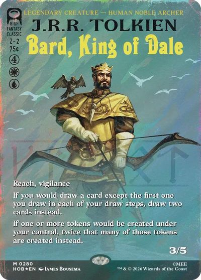 Bard, King of Dale (Borderless) (Surge Foil) card art