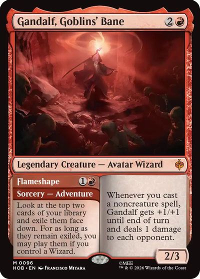 Gandalf, Goblins' Bane card art