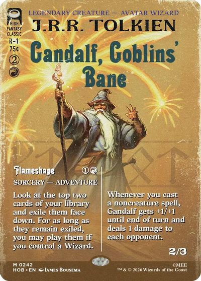 Gandalf, Goblins' Bane (Borderless) card art