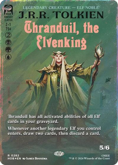 Thranduil, the Elvenking (Borderless) (Surge Foil) card art