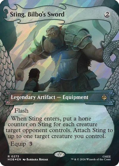 Sting, Bilbo's Sword (Showcase) (Surge Foil) card art