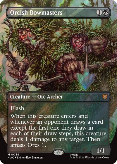 Orcish Bowmasters (Borderless) (Surge Foil) card art