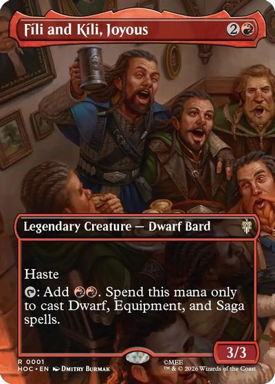 Fili and Kili, Joyous (Borderless) card art