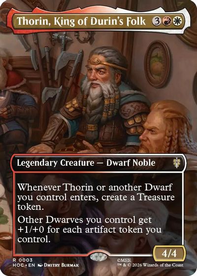 Thorin, King of Durin's Folk (Borderless) card art