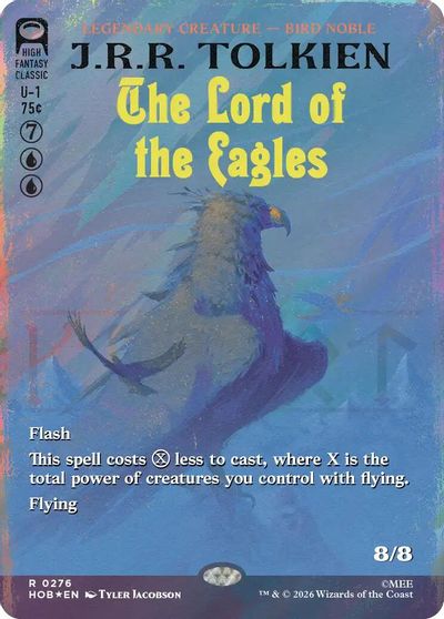 The Lord of the Eagles (Borderless) (Surge Foil) card art