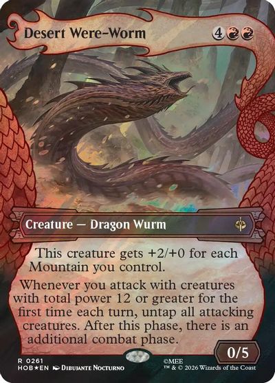Desert Were-Worm (Showcase) (Surge Foil) card art