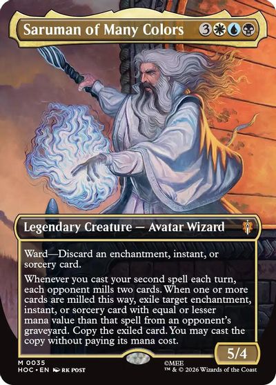 Saruman of Many Colors (Borderless) card art