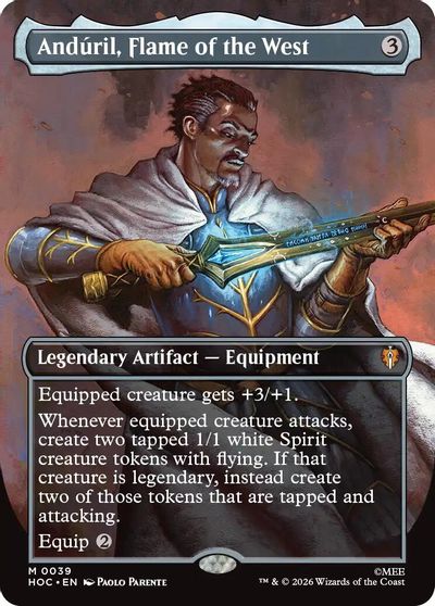 Anduril, Flame of the West (Borderless) card art