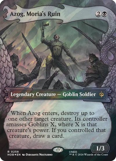 Azog, Moria's Ruin (Showcase) (Surge Foil) card art