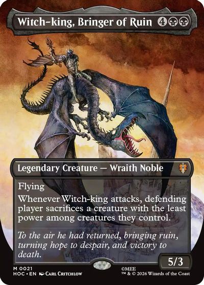 Witch-king, Bringer of Ruin (Borderless) card art
