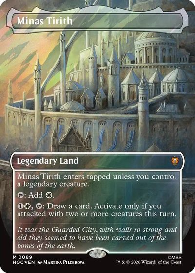 Minas Tirith (Borderless) (Surge Foil) card art
