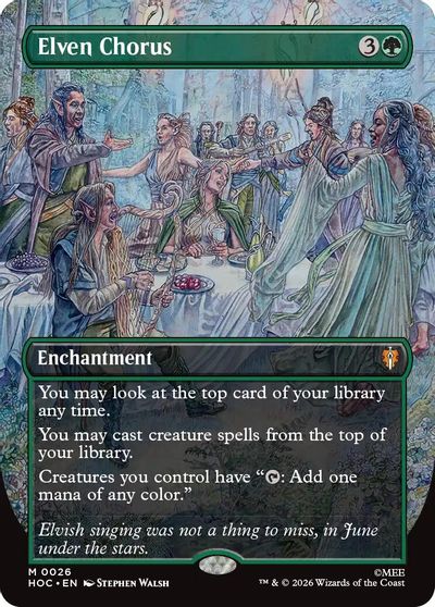 Elven Chorus (Borderless) card art