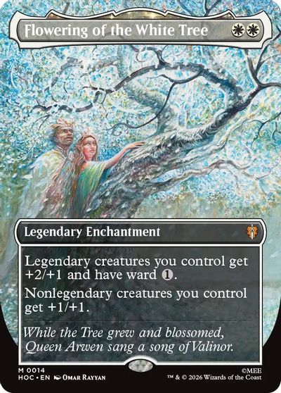 Flowering of the White Tree (Borderless) card art