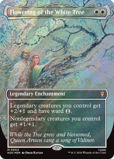 Flowering of the White Tree (Borderless) (Surge Foil) card art