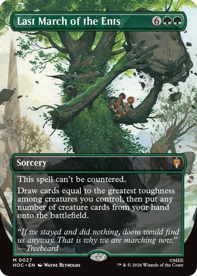Last March of the Ents (Borderless) card art