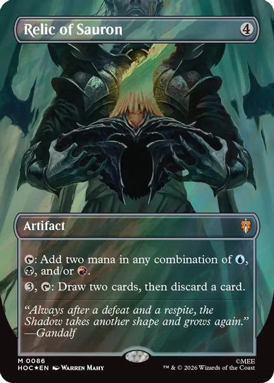 Relic of Sauron (Borderless) (Surge Foil) card art