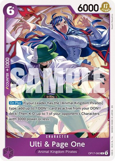Ulti & Page One card art