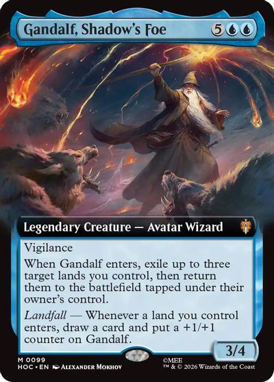 Gandalf, Shadow's Foe (Extended Art) card art