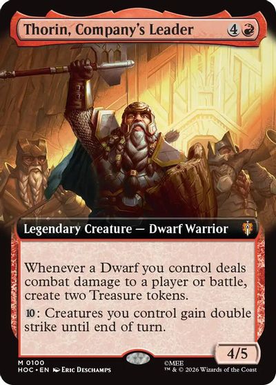 Thorin, Company's Leader (Extended Art) card art