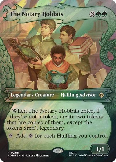 The Notary Hobbits (Showcase) (Surge Foil) card art