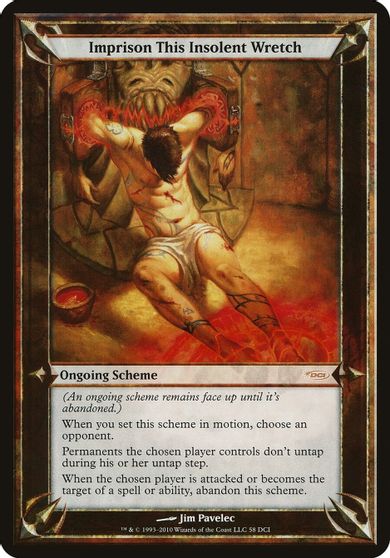Imprison This Insolent Wretch (WPN & Gateway) card art