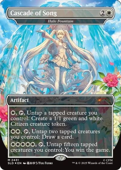 Cascade of Song - Halo Fountain card art