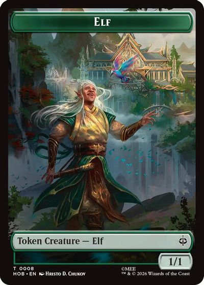 Elf // Dwarf Double-Sided Token card art